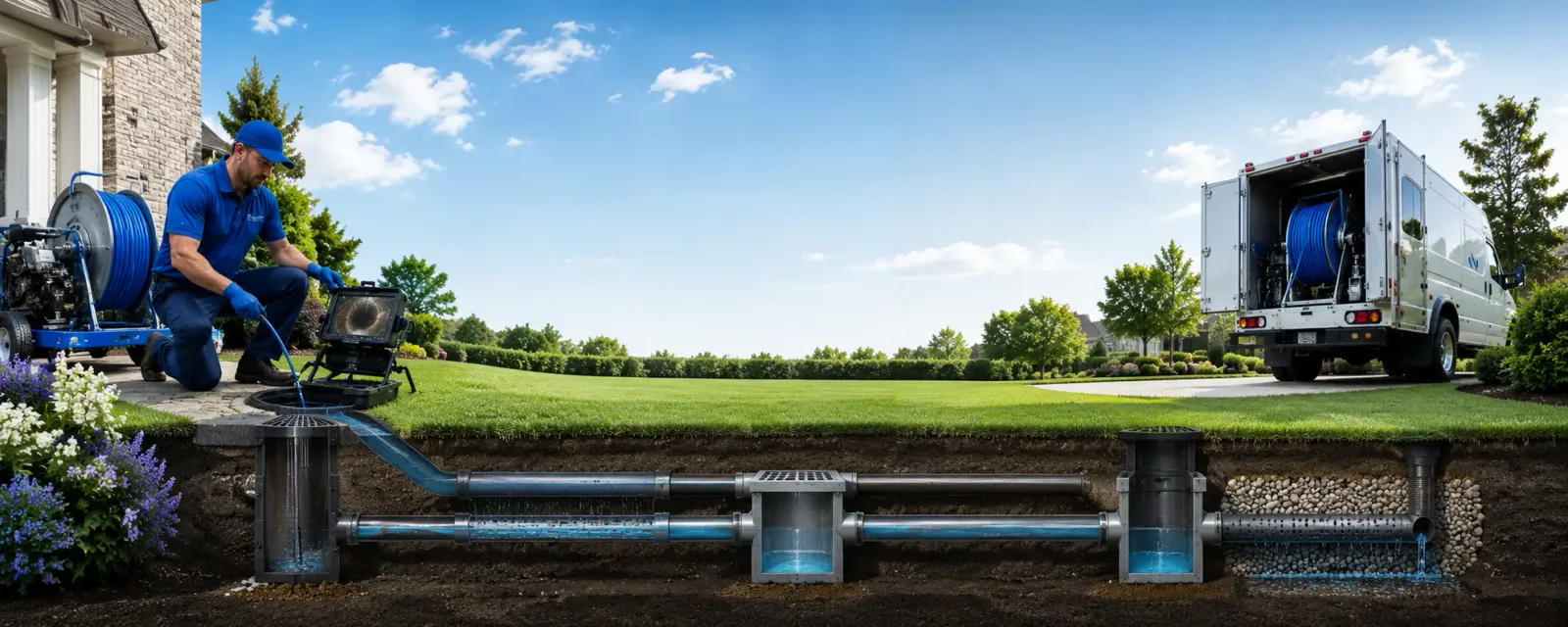 Outdoor drain cleaning information for Brockport, PA